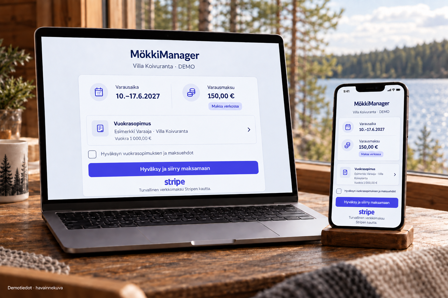 Stripe-verkkomaksut omalle tilillesi
